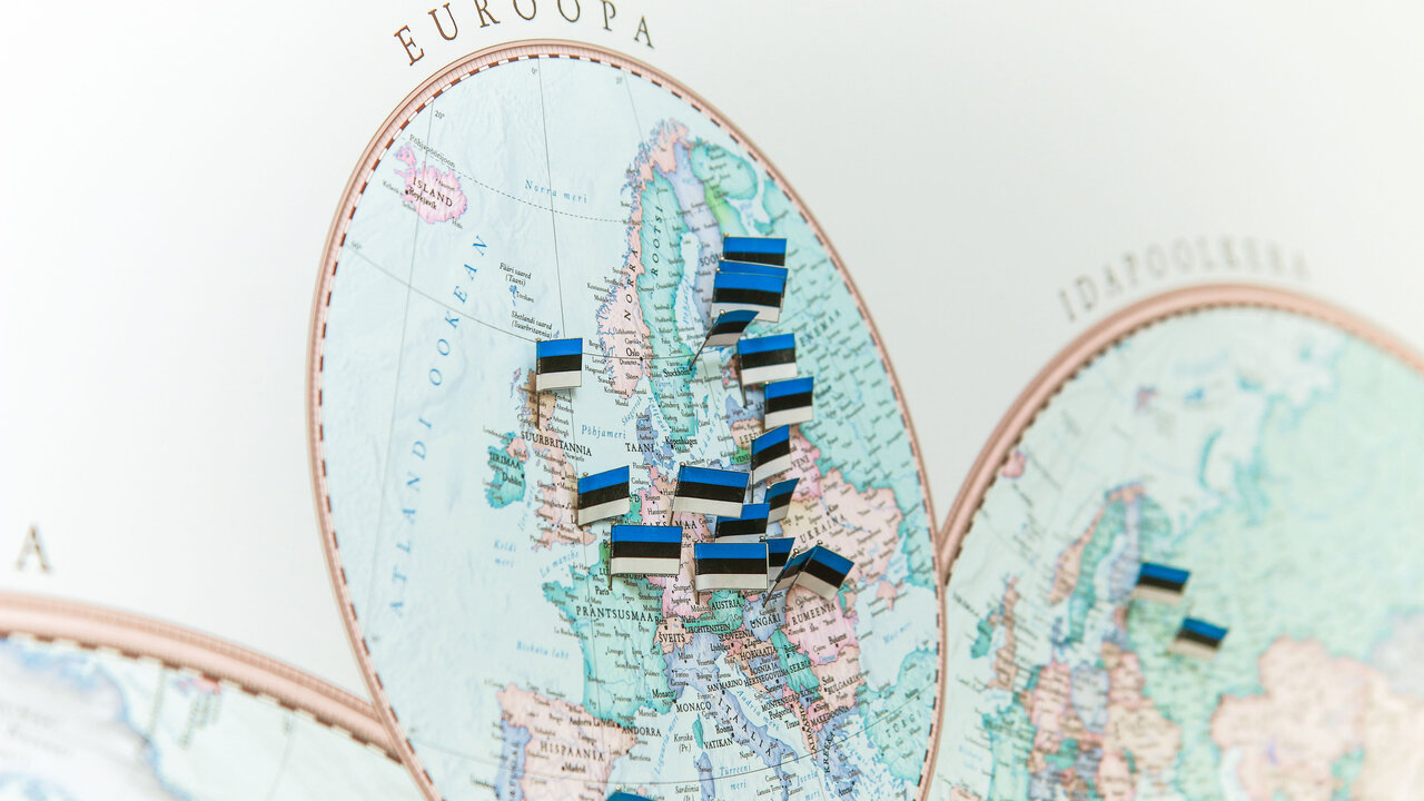Eesti lipud kaardil